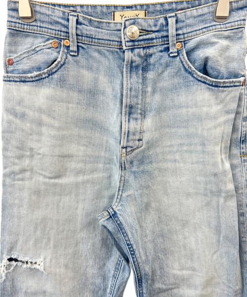YANUK（ヤヌーク）YANUK (ヤヌーク) 金子綾 (カネコアヤ) YANUK　金子綾　ボーイズ クロップドデニムパンツ ブルー サイズ:26の古着・服飾アイテム
