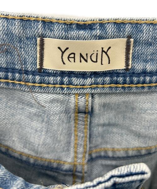 YANUK（ヤヌーク）YANUK (ヤヌーク) 金子綾 (カネコアヤ) YANUK　金子綾　ボーイズ クロップドデニムパンツ ブルー サイズ:26の古着・服飾アイテム