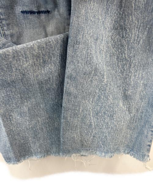 YANUK（ヤヌーク）YANUK (ヤヌーク) 金子綾 (カネコアヤ) YANUK　金子綾　ボーイズ クロップドデニムパンツ ブルー サイズ:26の古着・服飾アイテム