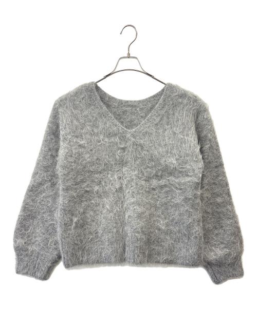 anuans（アニュアンス）anuans (アニュアンス) anuans　スーリーアルパカニットプルオーバー グレー サイズ:Fの古着・服飾アイテム