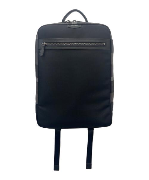 BLACK LABEL CRESTBRIDGE（ブラックレーベル クレストブリッジ）BLACK LABEL CRESTBRIDGE (ブラックレーベル クレストブリッジ) BLACK LABEL CRESTBRIDGE　ビジネスリュック ブラック×グレーの古着・服飾アイテム