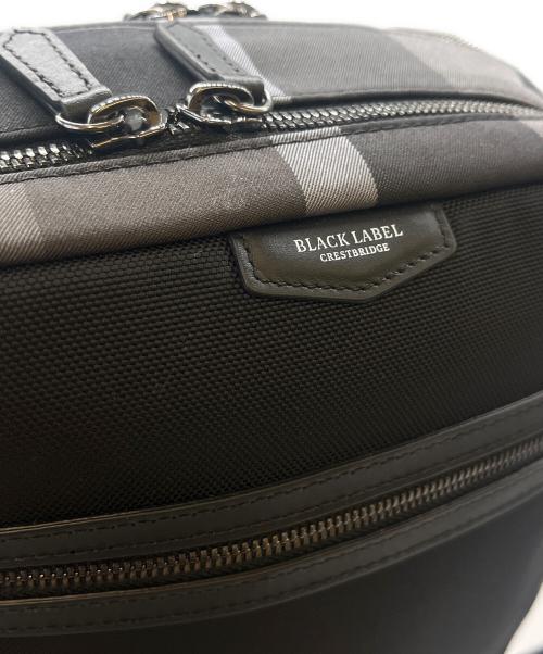 BLACK LABEL CRESTBRIDGE（ブラックレーベル クレストブリッジ）BLACK LABEL CRESTBRIDGE (ブラックレーベル クレストブリッジ) BLACK LABEL CRESTBRIDGE　ビジネスリュック ブラック×グレーの古着・服飾アイテム