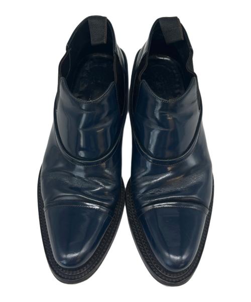 PRADA（プラダ）PRADA (プラダ) PRADA サイドゴアブーツ ネイビー×ブラック サイズ:6の古着・服飾アイテム