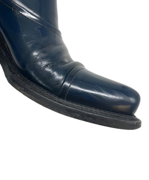 PRADA（プラダ）PRADA (プラダ) PRADA サイドゴアブーツ ネイビー×ブラック サイズ:6の古着・服飾アイテム
