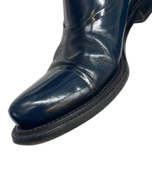 PRADA（プラダ）PRADA (プラダ) PRADA サイドゴアブーツ ネイビー×ブラック サイズ:6の古着・服飾アイテム