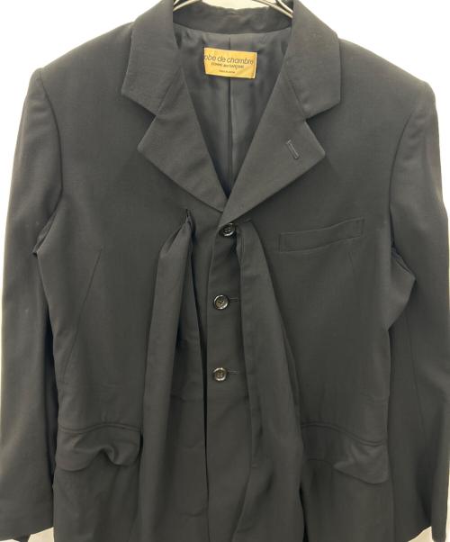 ROBE DE CHAMBRE COMME DES GARCONS（ローブドシャンブル コムデギャルソン）ROBE DE CHAMBRE COMME DES GARCONS (ローブドシャンブル コムデギャルソン) ROBE DE CHAMBRE COMME DES GARCONS　ジャケット ブラック サイズ:RJ-100040の古着・服飾アイテム