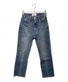 Oblada（オブラダ）の古着「Oblada　HIGH WAIST CUT OFF　ハイウエストカットオフデニム」｜ブルー