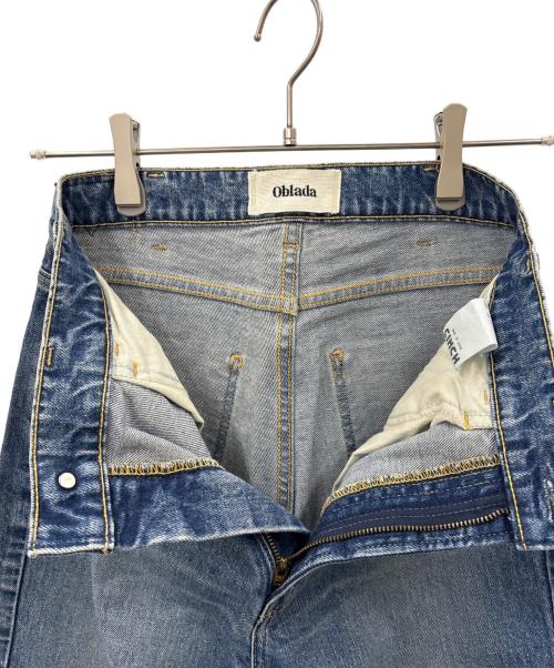 Oblada（オブラダ）Oblada (オブラダ) Oblada　HIGH WAIST CUT OFF　ハイウエストカットオフデニム ブルー サイズ:23の古着・服飾アイテム