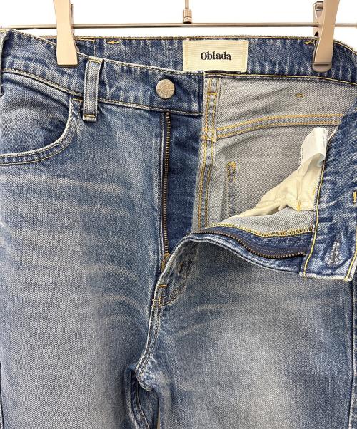 Oblada（オブラダ）Oblada (オブラダ) Oblada　HIGH WAIST CUT OFF　ハイウエストカットオフデニム ブルー サイズ:23の古着・服飾アイテム
