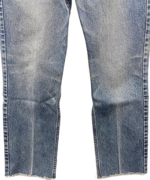 Oblada（オブラダ）Oblada (オブラダ) Oblada　HIGH WAIST CUT OFF　ハイウエストカットオフデニム ブルー サイズ:23の古着・服飾アイテム