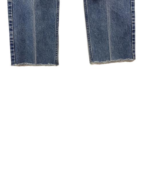 Oblada（オブラダ）Oblada (オブラダ) Oblada　HIGH WAIST CUT OFF　ハイウエストカットオフデニム ブルー サイズ:23の古着・服飾アイテム