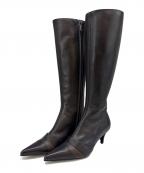 CHANELシャネル）の古着「ロングブーツCHANEL」｜ブラック