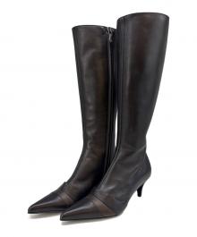 CHANEL（シャネル）の古着「ロングブーツCHANEL」｜ブラック