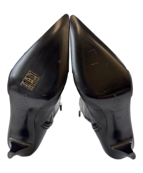 CHANEL（シャネル）CHANEL (シャネル) ロングブーツCHANEL ブラック サイズ:36の古着・服飾アイテム