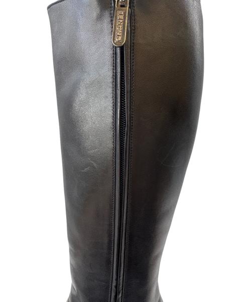 CHANEL（シャネル）CHANEL (シャネル) ロングブーツCHANEL ブラック サイズ:36の古着・服飾アイテム