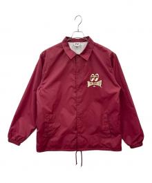 Moon Equipped（ムーンアイズ）の古着「MOON EQUIPPED　コーチジャケット」｜バーガンディー
