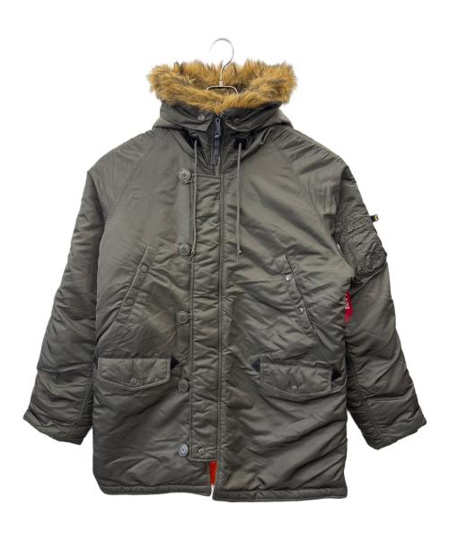 ALPHA（アルファ）ALPHA (アルファ) ALPHA　モッズコート グレー サイズ:XLの古着・服飾アイテム