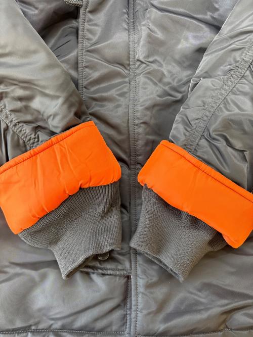 ALPHA（アルファ）ALPHA (アルファ) ALPHA　モッズコート グレー サイズ:XLの古着・服飾アイテム