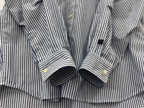 DAIWA PIER39（ダイワ ピア39）DAIWA PIER39 (ダイワ ピア39) DAIWA PIER39　ボタンダウン長袖シャツ ホワイト×ブルー サイズ:Mの古着・服飾アイテム