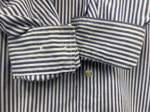 DAIWA PIER39（ダイワ ピア39）DAIWA PIER39 (ダイワ ピア39) DAIWA PIER39　ボタンダウン長袖シャツ ホワイト×ブルー サイズ:Mの古着・服飾アイテム