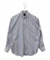 DAIWA PIER39（ダイワ ピア39）の古着「DAIWA PIER39　ボタンダウン長袖シャツ」｜ホワイト×ブルー
