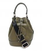 COACHコーチ）の古着「COACH 巾着ショルダーバッグ」｜グリーン