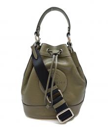 COACH（コーチ）の古着「COACH 巾着ショルダーバッグ」｜グリーン