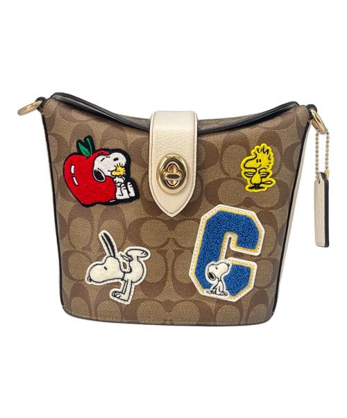 COACH（コーチ）COACH (コーチ) COACH シグネチャー　スヌーピーコラボ　ショルダーバッグの古着・服飾アイテム