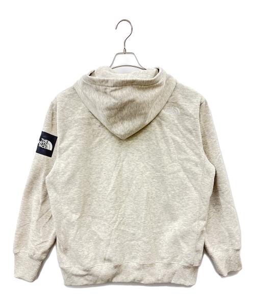 THE NORTH FACE（ザ ノース フェイス）THE NORTH FACE (ザ ノース フェイス) THE NORTH FACE　スクエア ロゴ フルジップ　ジップパーカー オフホワイト サイズ:XLの古着・服飾アイテム