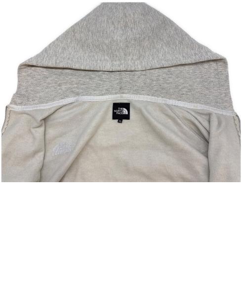 THE NORTH FACE（ザ ノース フェイス）THE NORTH FACE (ザ ノース フェイス) THE NORTH FACE　スクエア ロゴ フルジップ　ジップパーカー オフホワイト サイズ:XLの古着・服飾アイテム