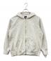 THE NORTH FACE（ザ ノース フェイス）の古着「THE NORTH FACE　スクエア ロゴ フルジップ　ジップパーカー」｜オフホワイト