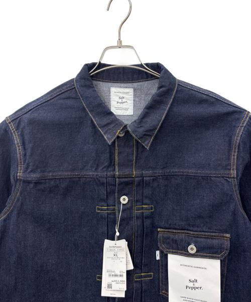 salt&pepper（ソルトアンドペッパー）salt&pepper (ソルトアンドペッパー) Salt&Pepper　T‐BACK TYPE１　デニムジャケット インディゴ サイズ:XLの古着・服飾アイテム