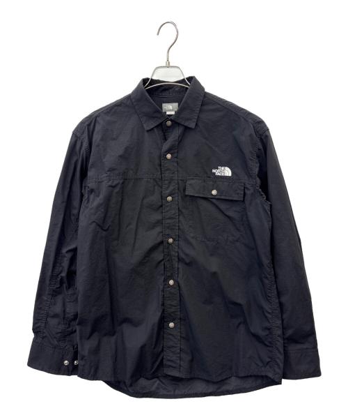 THE NORTH FACE（ザ ノース フェイス）THE NORTH FACE (ザ ノース フェイス) THE NORTH FACE　ロングスリーブ ヌプシ シャツ　長袖シャツ ブラック サイズ:Mの古着・服飾アイテム