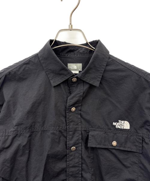 THE NORTH FACE（ザ ノース フェイス）THE NORTH FACE (ザ ノース フェイス) THE NORTH FACE　ロングスリーブ ヌプシ シャツ　長袖シャツ ブラック サイズ:Mの古着・服飾アイテム