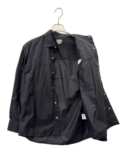 THE NORTH FACE（ザ ノース フェイス）THE NORTH FACE (ザ ノース フェイス) THE NORTH FACE　ロングスリーブ ヌプシ シャツ　長袖シャツ ブラック サイズ:Mの古着・服飾アイテム