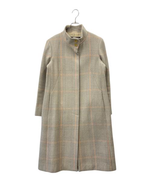 BURBERRY LONDON（バーバリーロンドン）BURBERRY LONDON (バーバリーロンドン) BURBERRY LONDON　ロングコート ベージュ×ブルー サイズ:11の古着・服飾アイテム