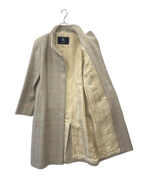 BURBERRY LONDON（バーバリーロンドン）BURBERRY LONDON (バーバリーロンドン) BURBERRY LONDON　ロングコート ベージュ×ブルー サイズ:11の古着・服飾アイテム