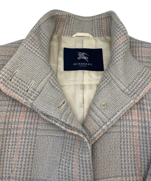 BURBERRY LONDON（バーバリーロンドン）BURBERRY LONDON (バーバリーロンドン) BURBERRY LONDON　ロングコート ベージュ×ブルー サイズ:11の古着・服飾アイテム