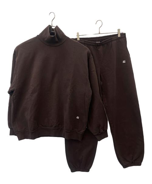 LOS ANGELES APPAREL（ロサンゼルスアパレル）LOS ANGELES APPAREL (ロサンゼルスアパレル) SSZ (エスエスズィー) AH (アキオハセガワ) LOS ANGELES APPAREL 　14ozスウェットセットアップ ブラウン サイズ:2XLの古着・服飾アイテム