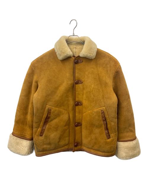 US SHEEPSKIN（USシープスキン）US SHEEPSKIN (USシープスキン) US SHEEPSKIN　フライトジャケット ブラウン サイズ:Ｍの古着・服飾アイテム