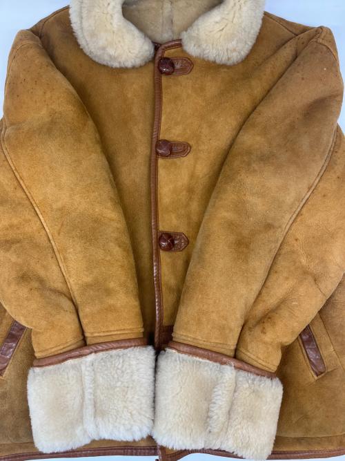 US SHEEPSKIN（USシープスキン）US SHEEPSKIN (USシープスキン) US SHEEPSKIN　フライトジャケット ブラウン サイズ:Ｍの古着・服飾アイテム