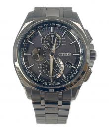 CITIZEN（シチズン）の古着「CITIZEN　クロノグラフ　アテッサ　電波ソーラー」｜ブラック