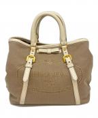 PRADAプラダ）の古着「PRADA 2WAYバッグ」｜ベージュ