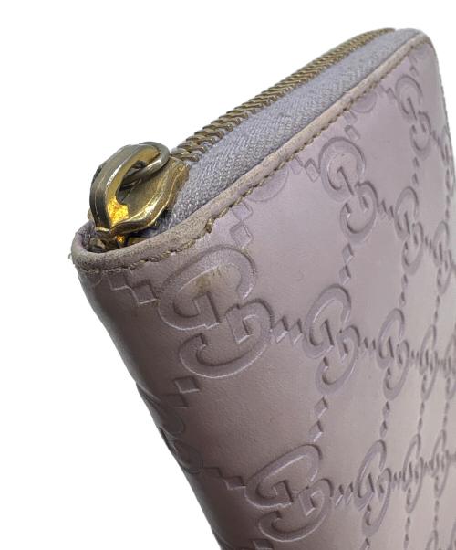 GUCCI（グッチ）GUCCI (グッチ) GUCCI　グッチシマ　長財布 パープルの古着・服飾アイテム