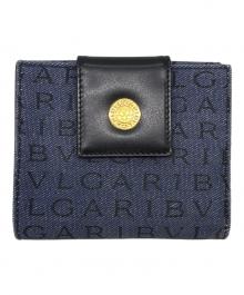 BVLGARI（ブルガリ）の古着「BVLGARI 　ロゴマニア 　2つ折り財布」｜インディゴ