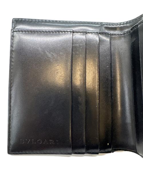 BVLGARI（ブルガリ）BVLGARI (ブルガリ) BVLGARI 　ロゴマニア 　2つ折り財布 インディゴの古着・服飾アイテム