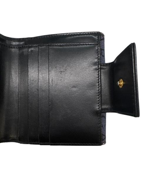BVLGARI（ブルガリ）BVLGARI (ブルガリ) BVLGARI 　ロゴマニア 　2つ折り財布 インディゴの古着・服飾アイテム