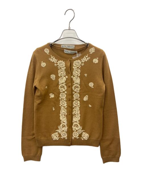 KEITA MARUYAMA（ケイタマルヤマ）KEITA MARUYAMA (ケイタマルヤマ) KEITA MARUYAMA　刺繍カーディガン アンサンブル ベージュ サイズ:1の古着・服飾アイテム