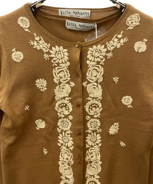 KEITA MARUYAMA（ケイタマルヤマ）KEITA MARUYAMA (ケイタマルヤマ) KEITA MARUYAMA　刺繍カーディガン アンサンブル ベージュ サイズ:1の古着・服飾アイテム