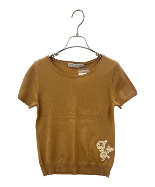 KEITA MARUYAMA（ケイタマルヤマ）KEITA MARUYAMA (ケイタマルヤマ) KEITA MARUYAMA　刺繍カーディガン アンサンブル ベージュ サイズ:1の古着・服飾アイテム